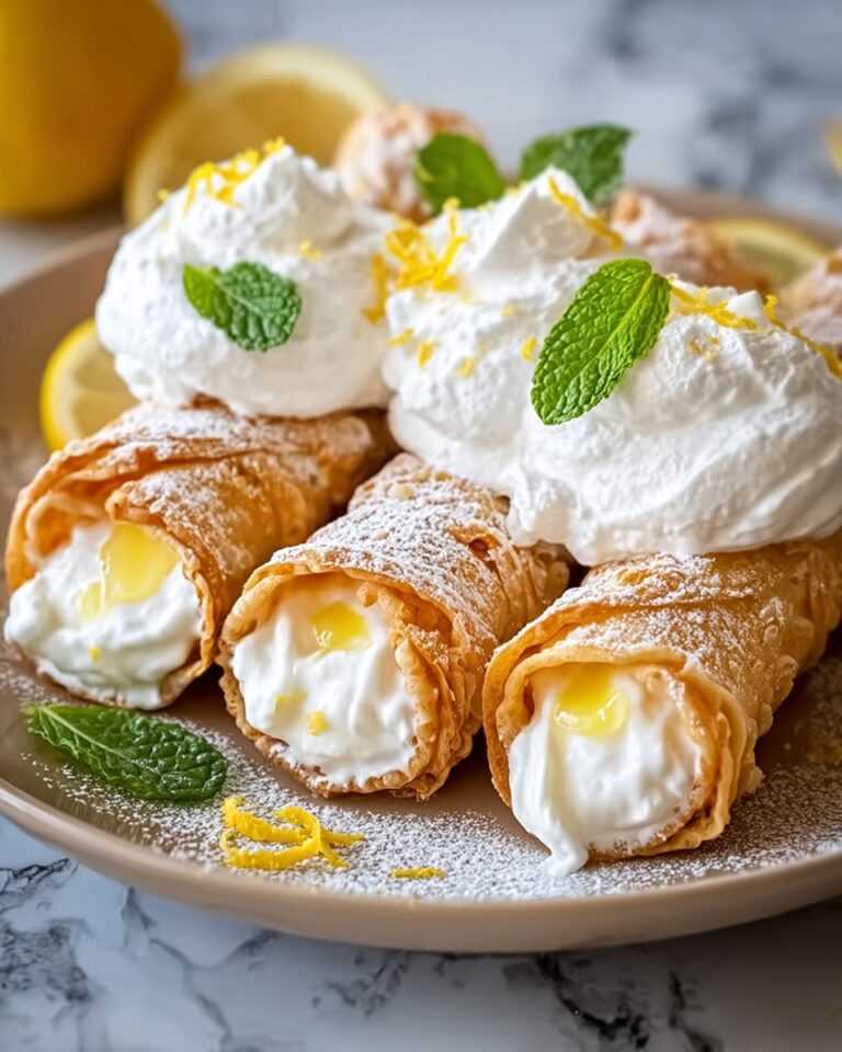 Zesty Lemon Meringue Pie Cannolis Recipe
