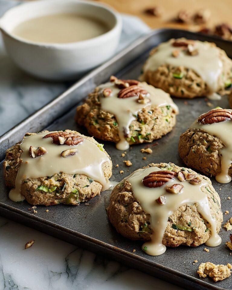 Zucchini Bread Cookies with Brown Butter Glaze Recipe