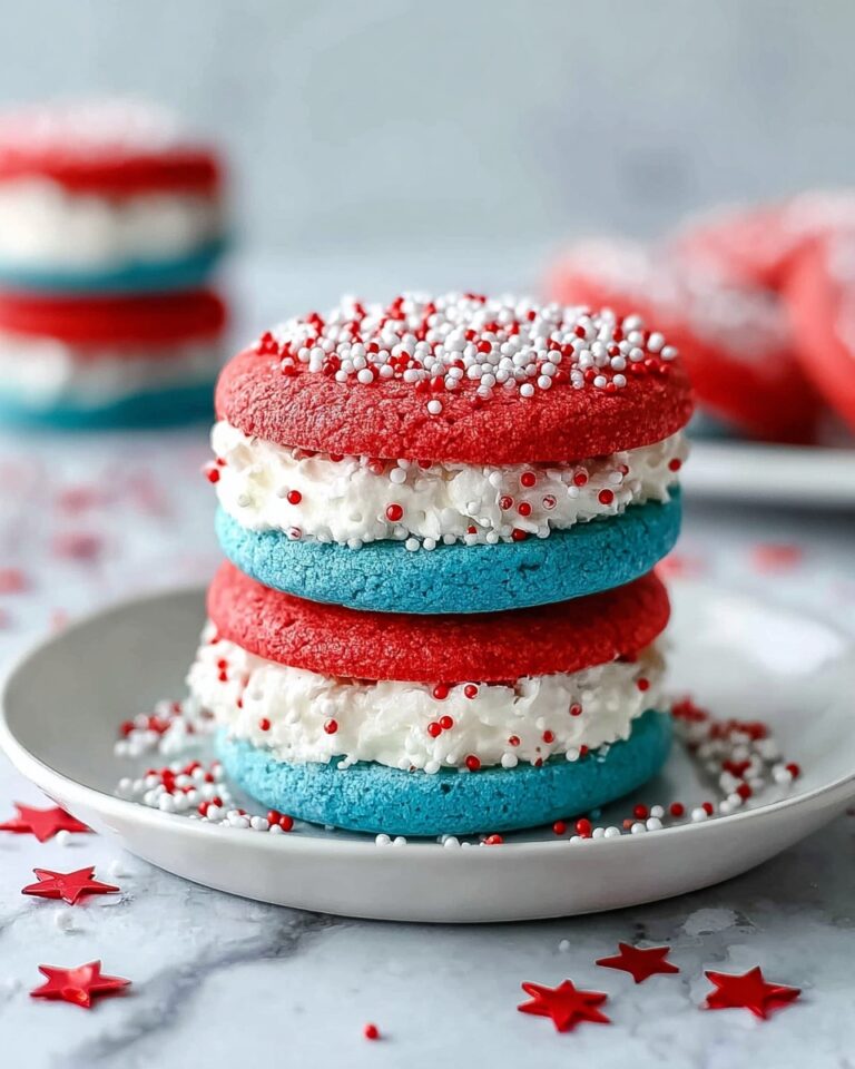 Red, White, and Blue Whoopie Pies Recipe
