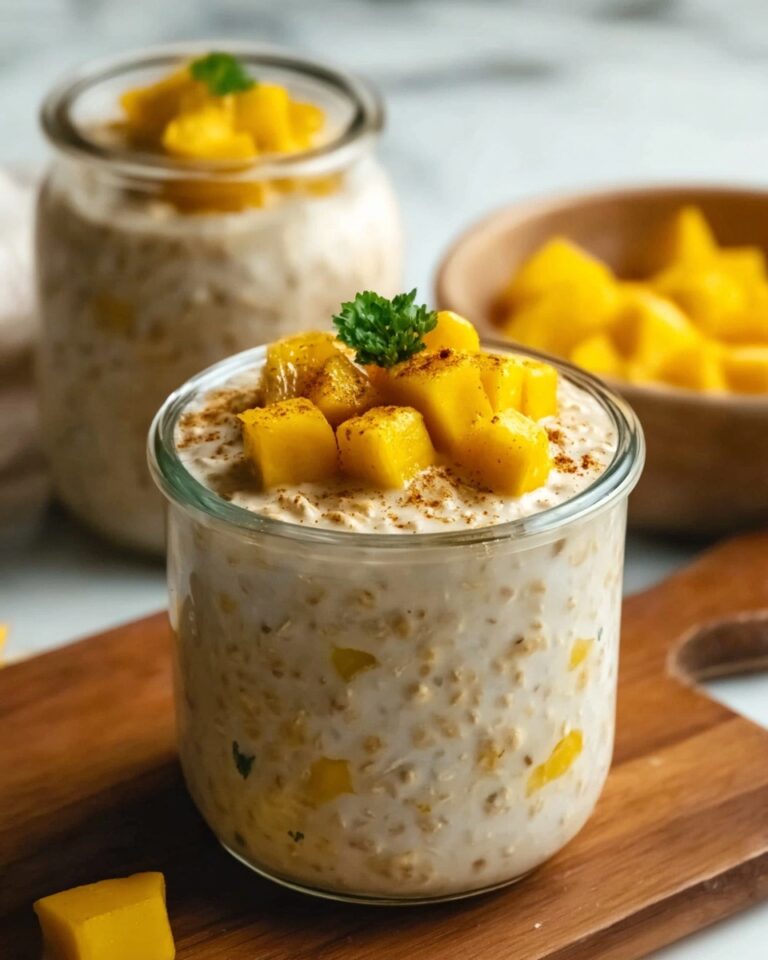 Mango Lassi Overnight Oats Recipe