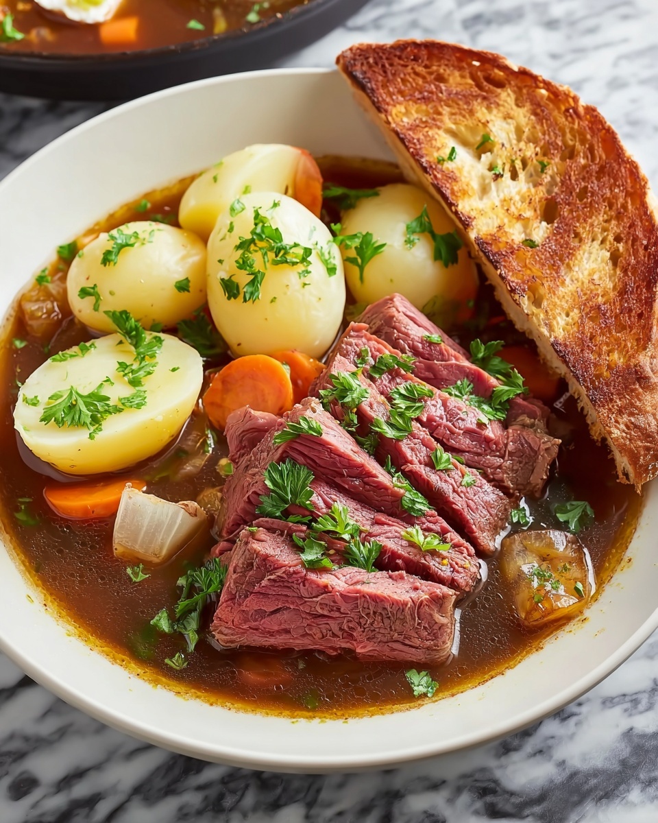 Slow Cooker Corned Beef and Potatoes Recipe - Recipe Image