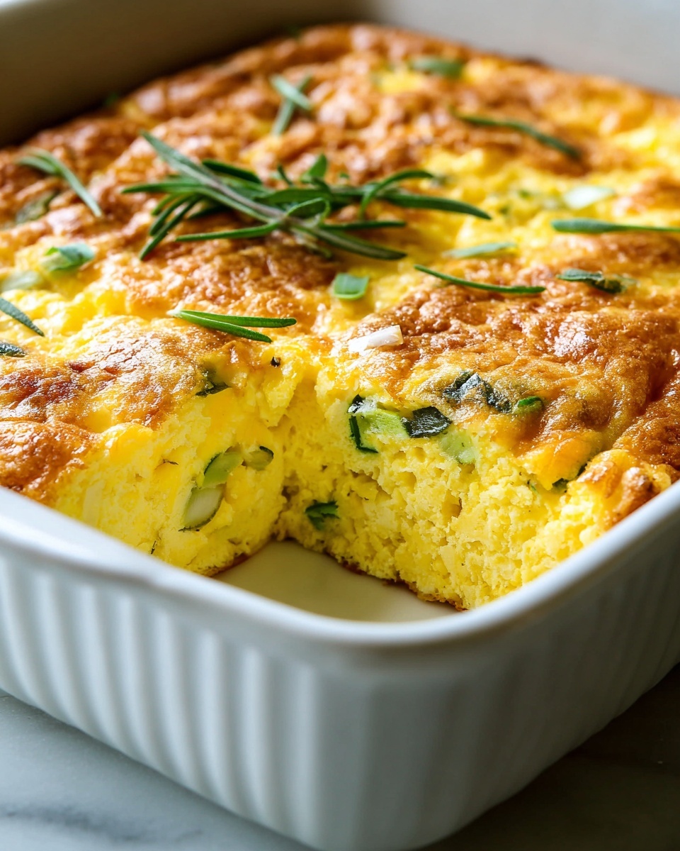 Easy Zucchini Cornbread Casserole Recipe - Recipe Image