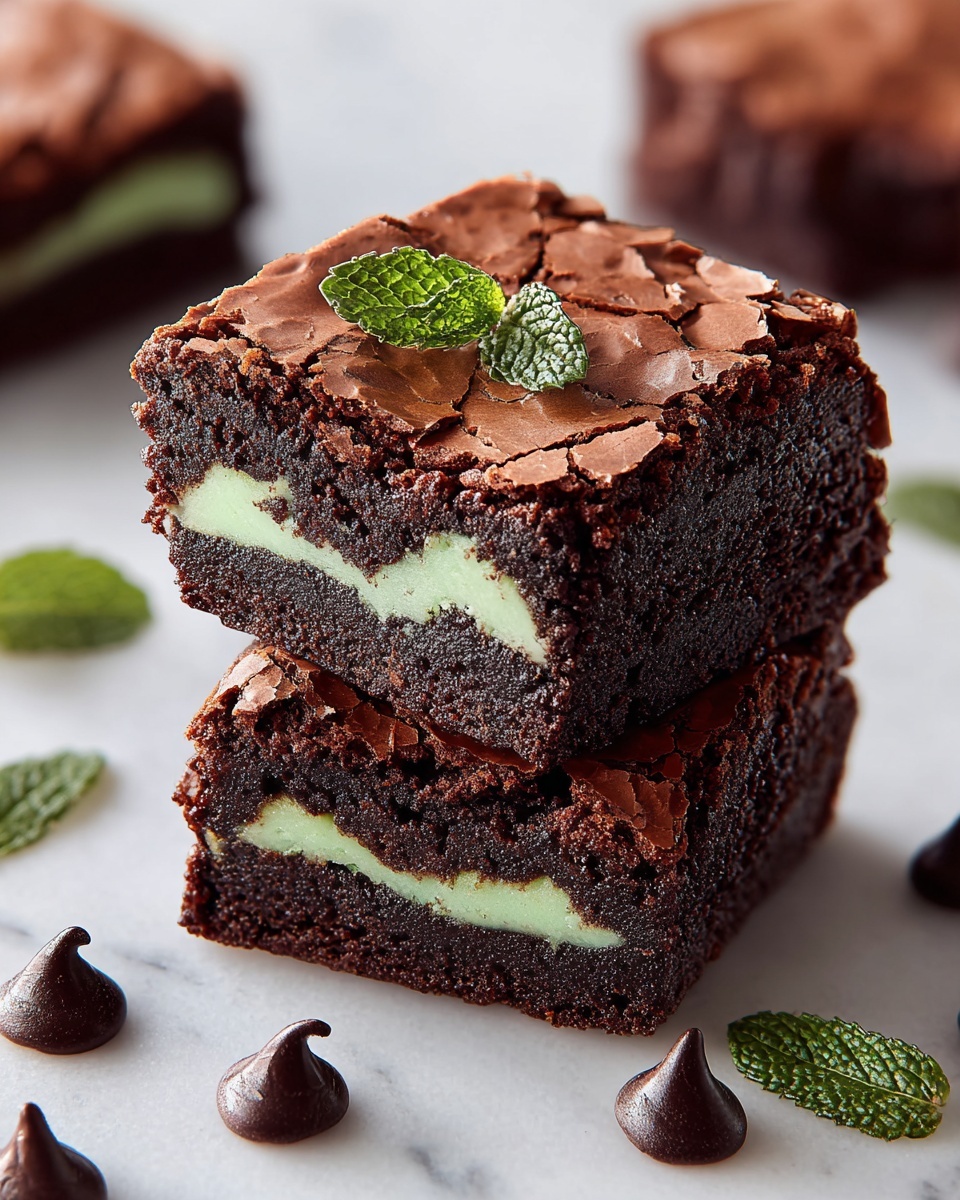 Delicious Mint Brownies Recipe - Recipe Image