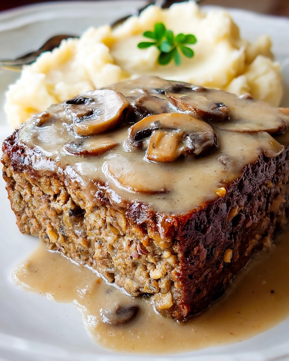 Meatloaf with Mushroom Gravy Recipe - Recipe Image