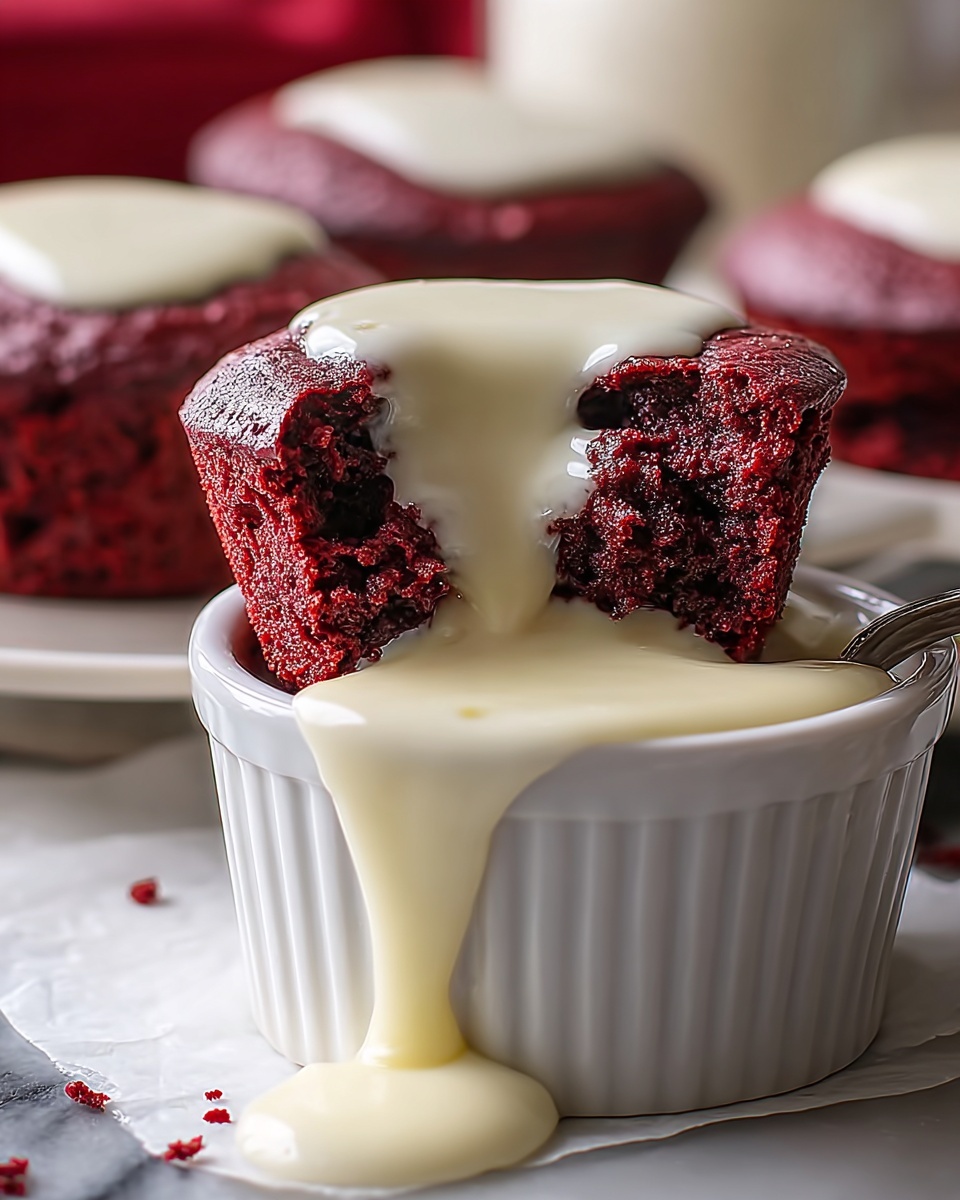 Homemade Red Velvet Brownie Dippers with Cheesecake Dip Recipe - Recipe Image