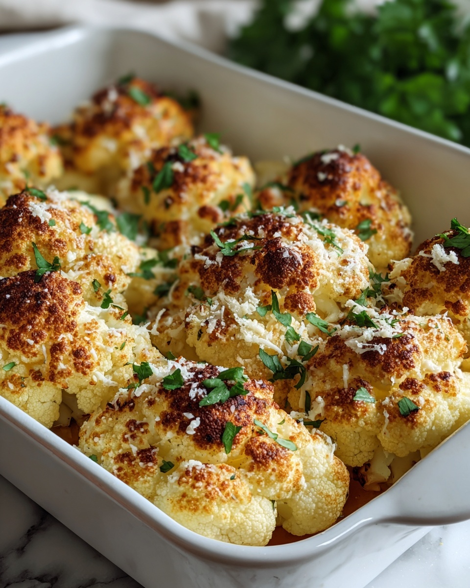 Baked Cauliflower with Parmesan and Herbs Recipe - Recipe Image