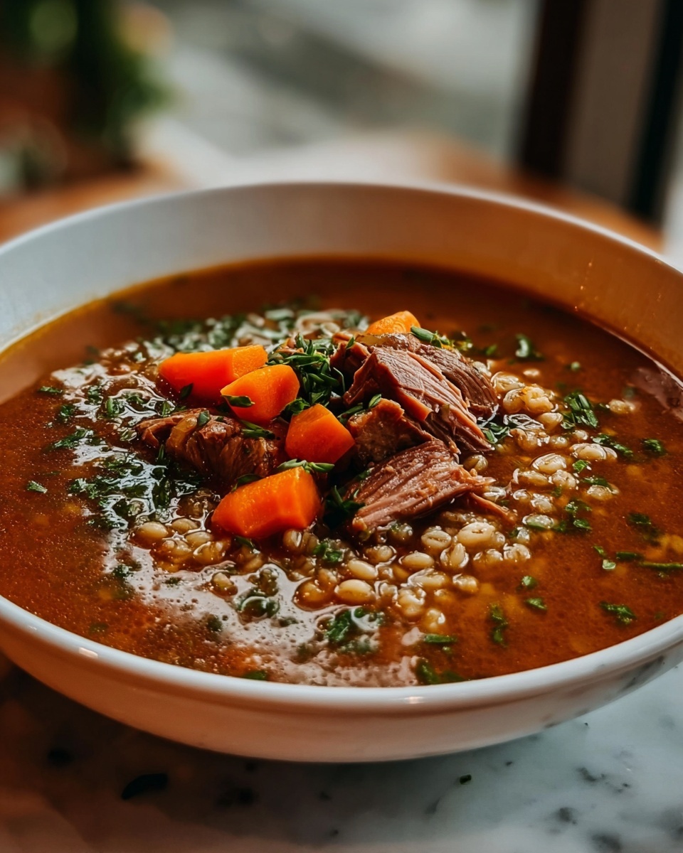 Hearty Beef and Barley Soup Recipe - Recipe Image