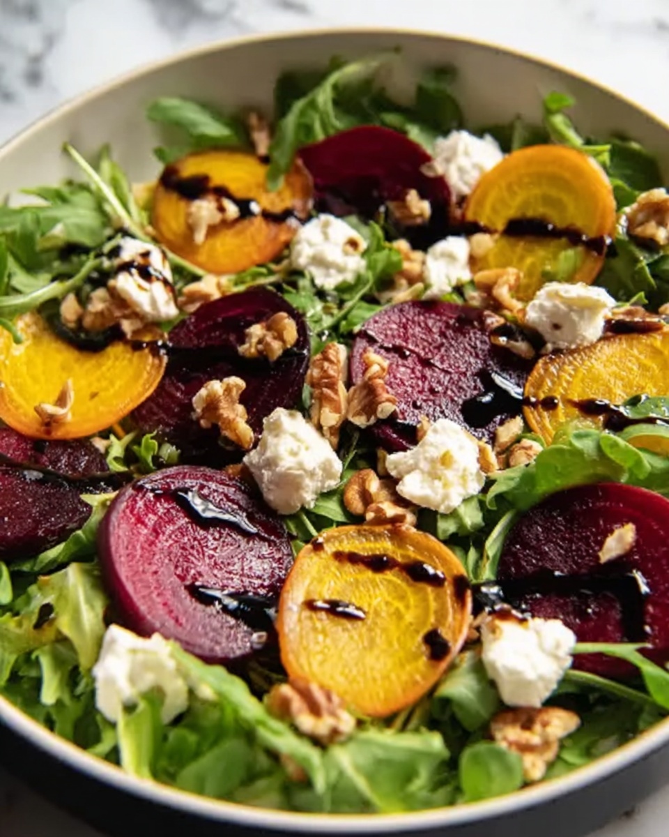 Beet Salad with Goat Cheese and Balsamic Recipe - Recipe Image