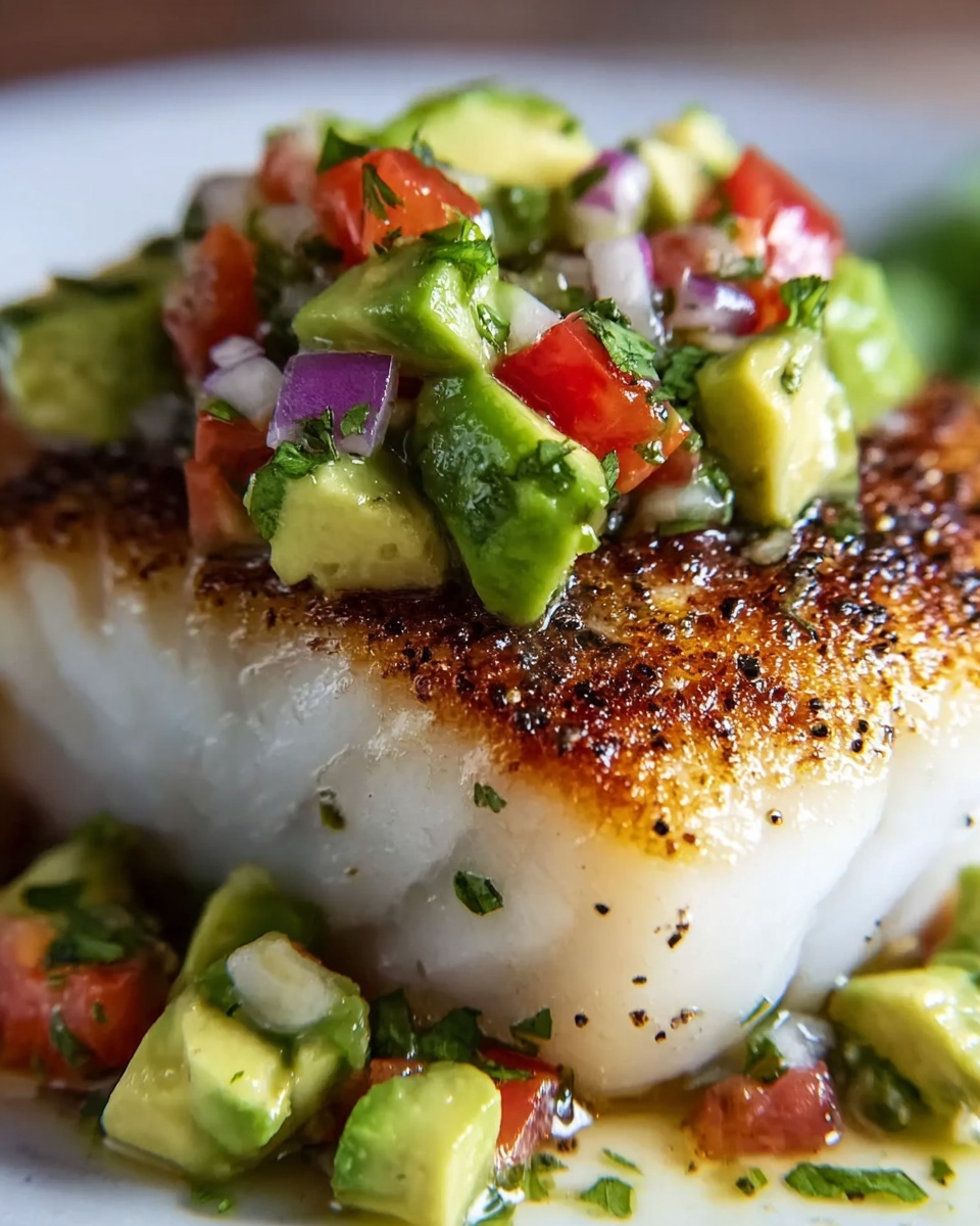 Coconut Lime Fish with Avocado Salsa Recipe - Recipe Image