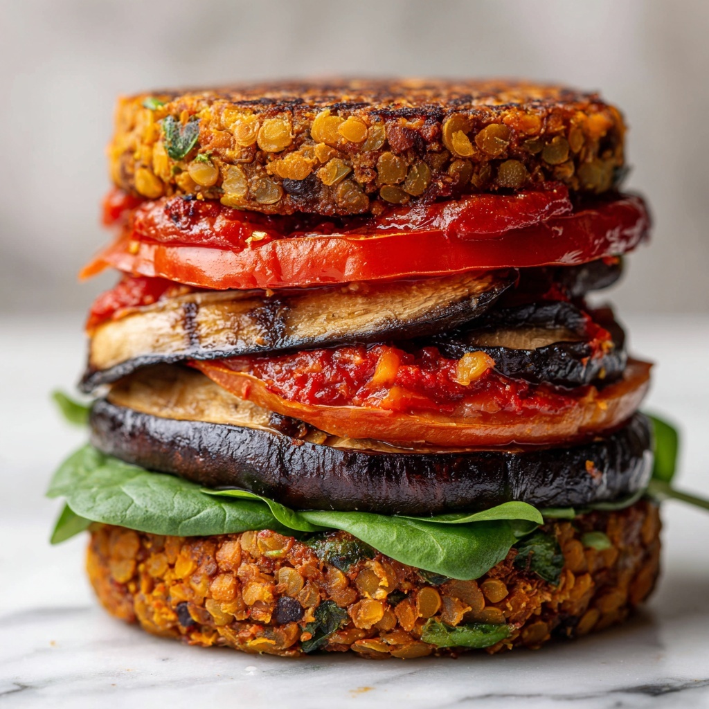 Mushroom Lentil Burgers Recipe - Recipe Image