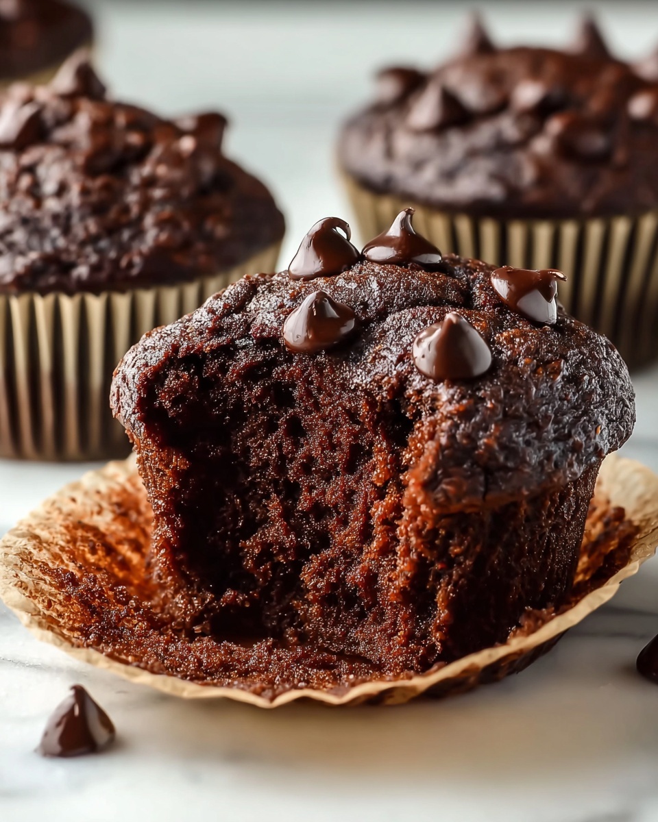 Super Soft Double Chocolate Muffins Recipe - Recipe Image