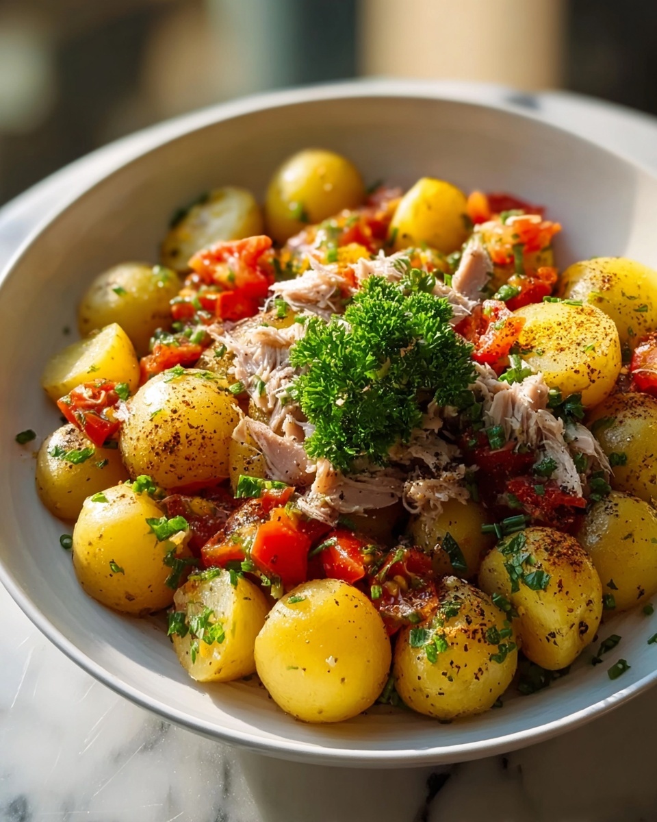 Potato Salad with Tuna and Fresh Eggs Recipe - Recipe Image