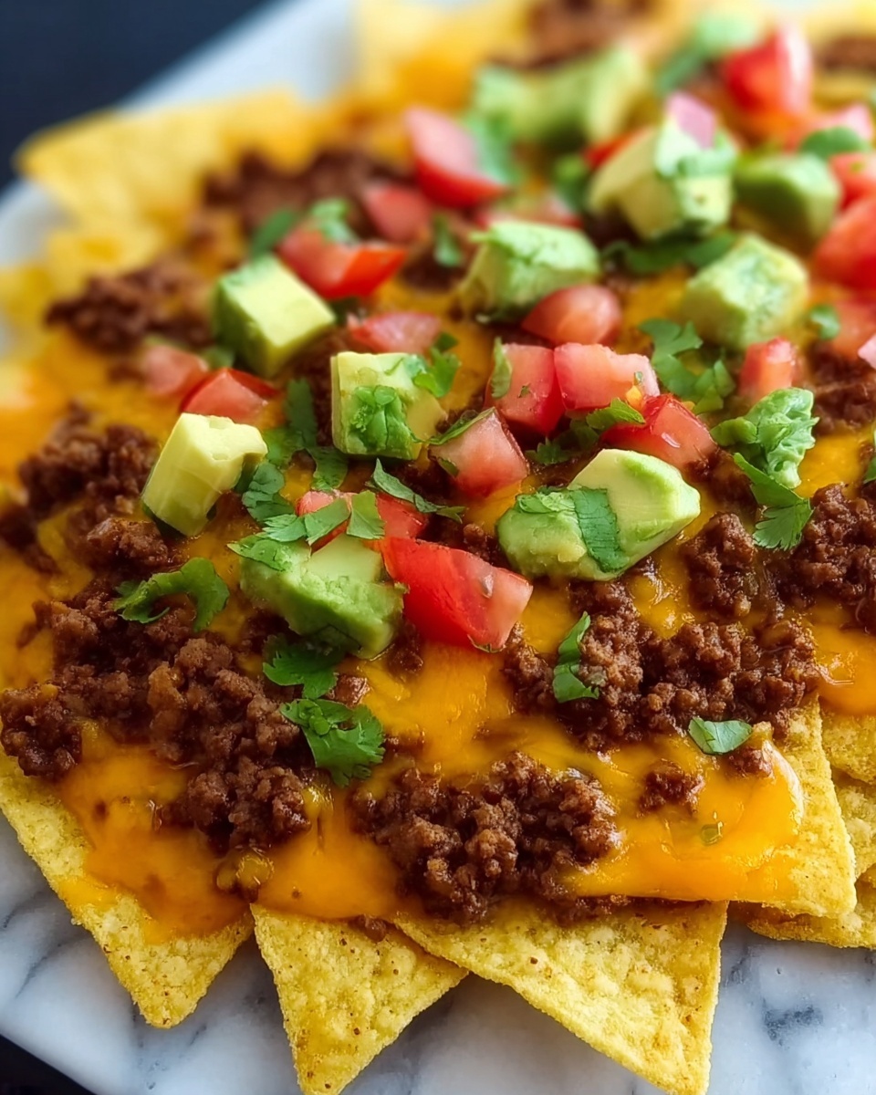 Easy Cheesy Beef Nachos Recipe - Recipe Image