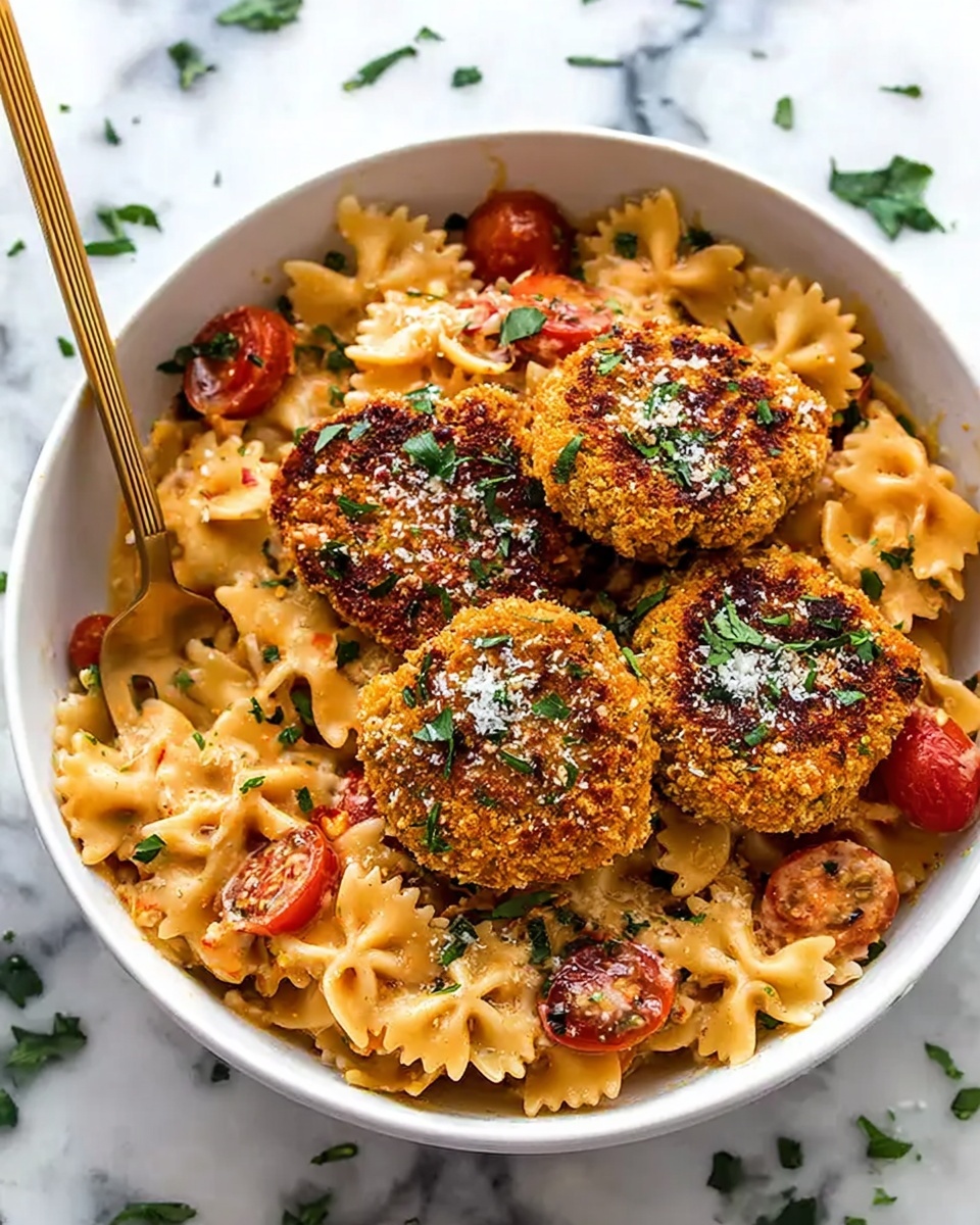 Southern Style Creamy Parmesan Chicken Pasta Recipe - Recipe Image