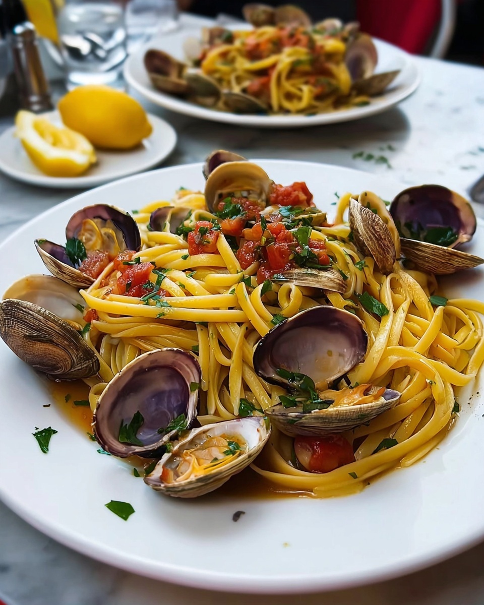 Linguine and Clams with Tomatoes Recipe - Recipe Image