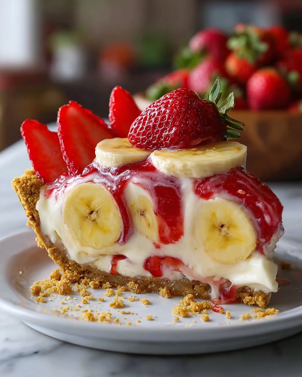Banana-Strawberry Cheesecake Fantasy Recipe - Recipe Image