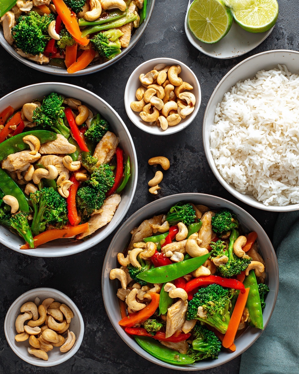 Chicken and Vegetable Stir-Fry with Cashews Recipe - Recipe Image