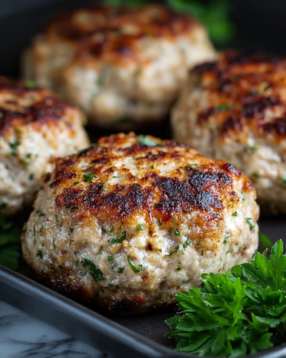 Garlic Parmesan Chicken Meatloaves Recipe - Recipe Image