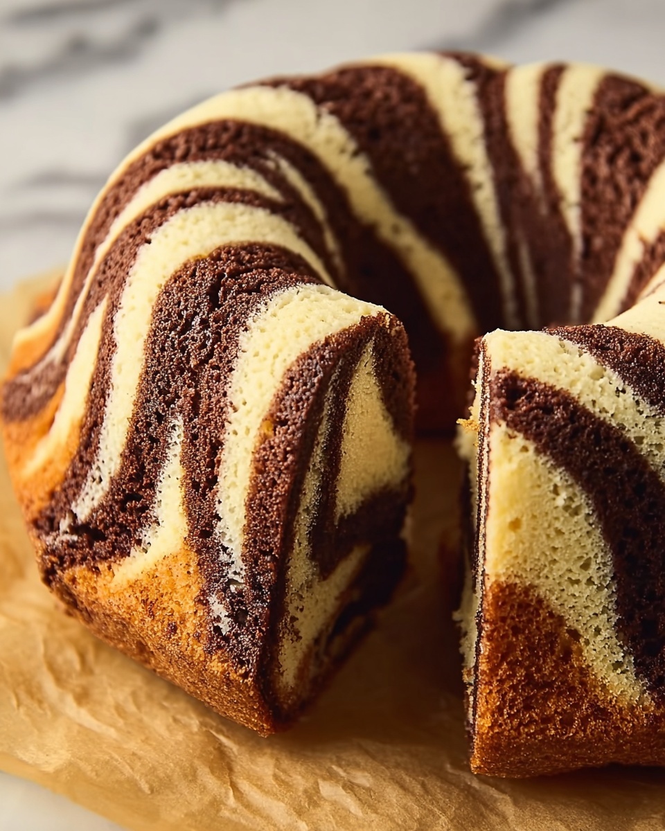 Zebra Bundt Cake Recipe - Recipe Image