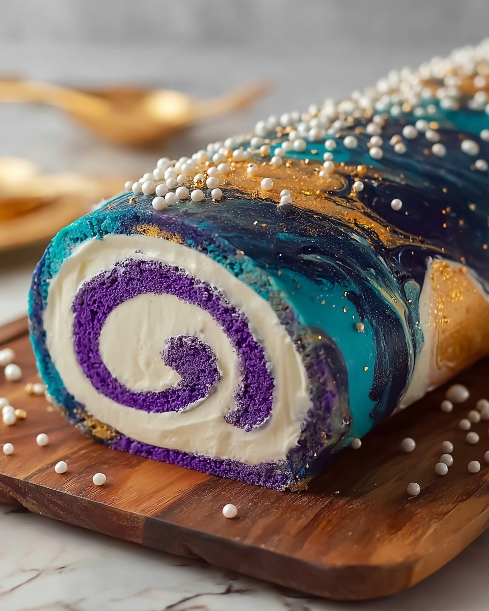Galaxy Cake Roll Recipe - Recipe Image