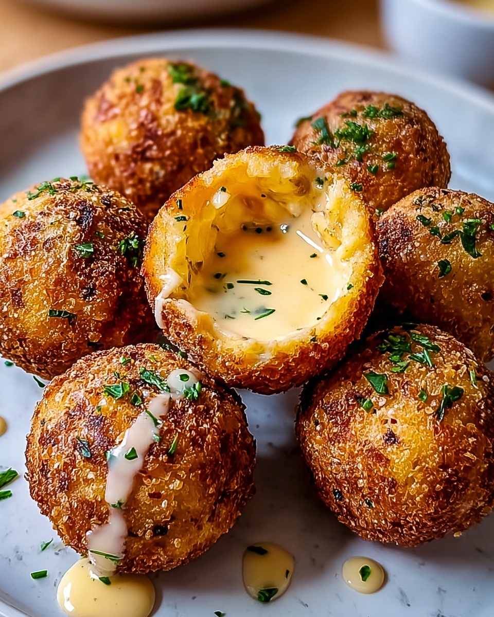 Crispy Reuben Balls with Spicy Thousand Island Dip Recipe - Recipe Image
