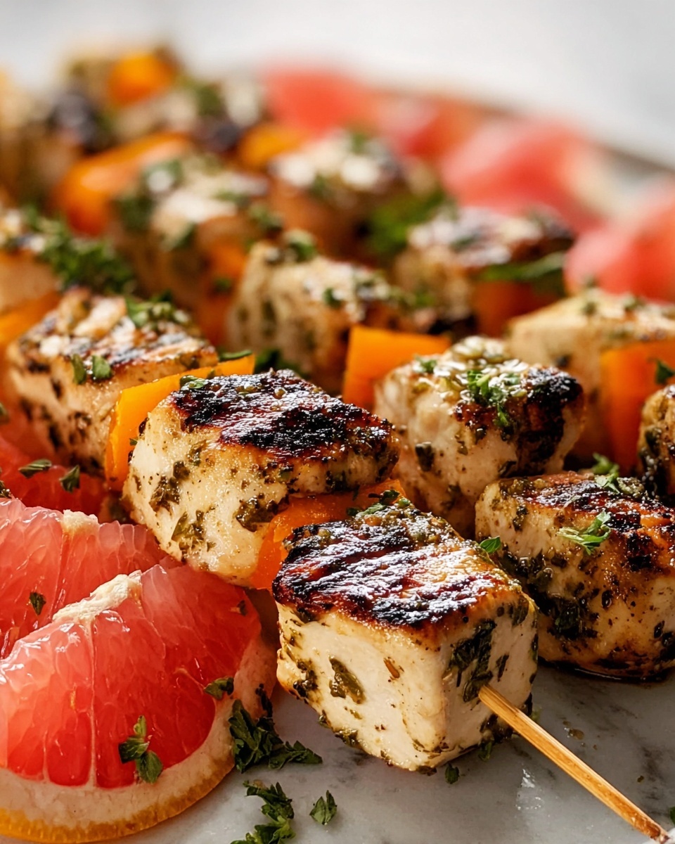 Grilled Chicken Skewers with Florida Grapefruit Recipe - Recipe Image
