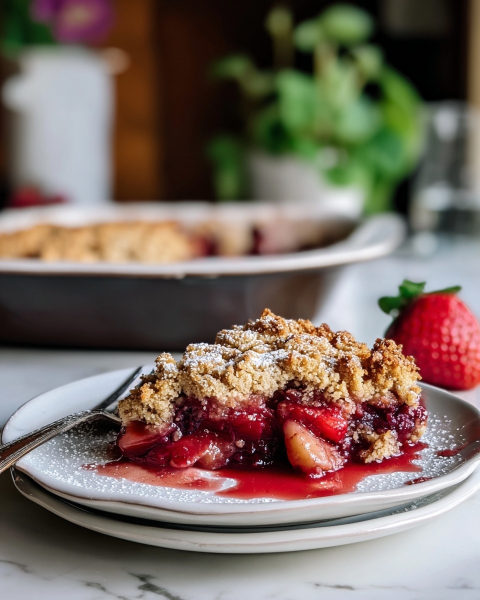 Strawberry Rhubarb Cobbler Recipe - Recipe Image