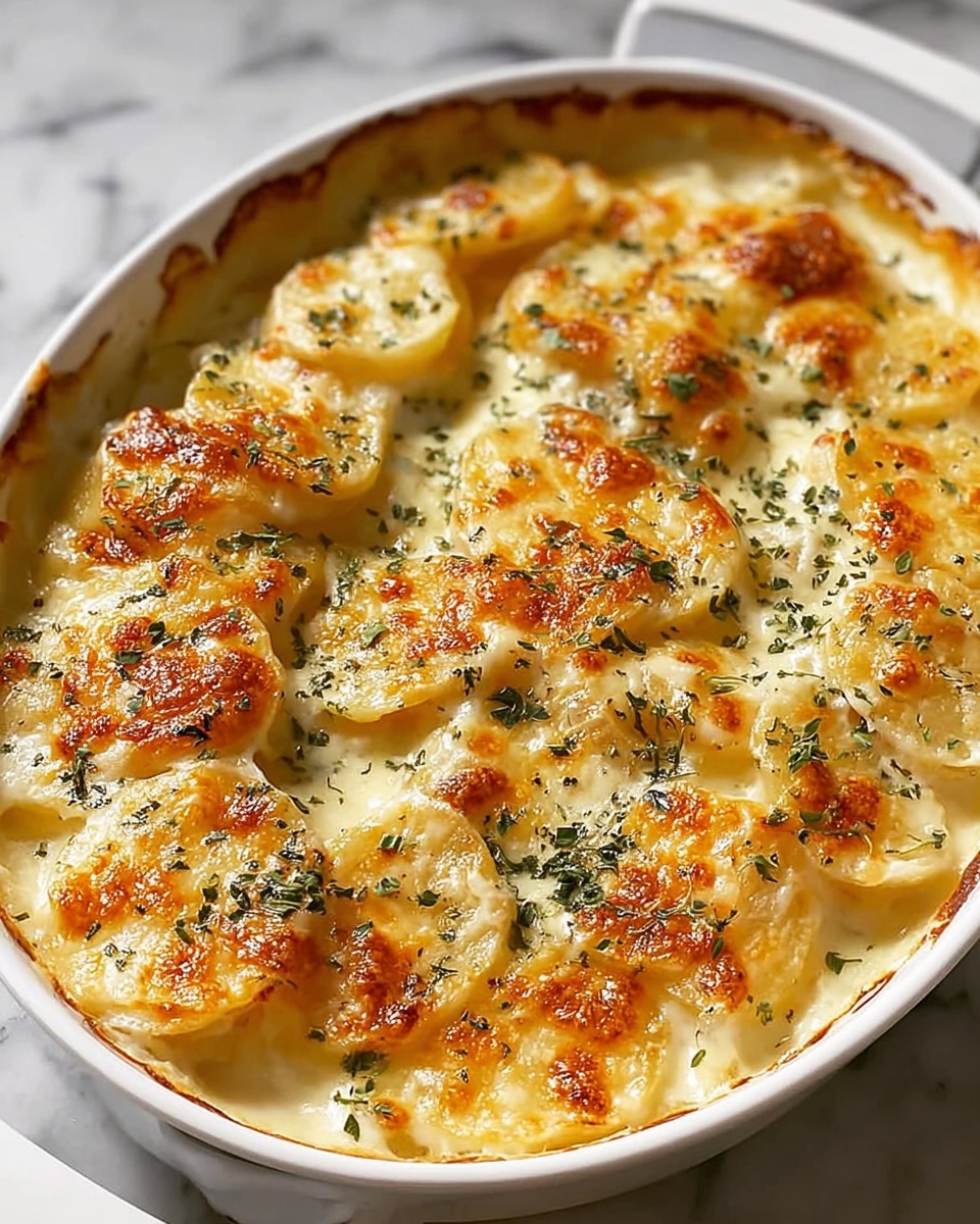 Dad's Creamy & Cheesy Au Gratin Potatoes Recipe - Recipe Image