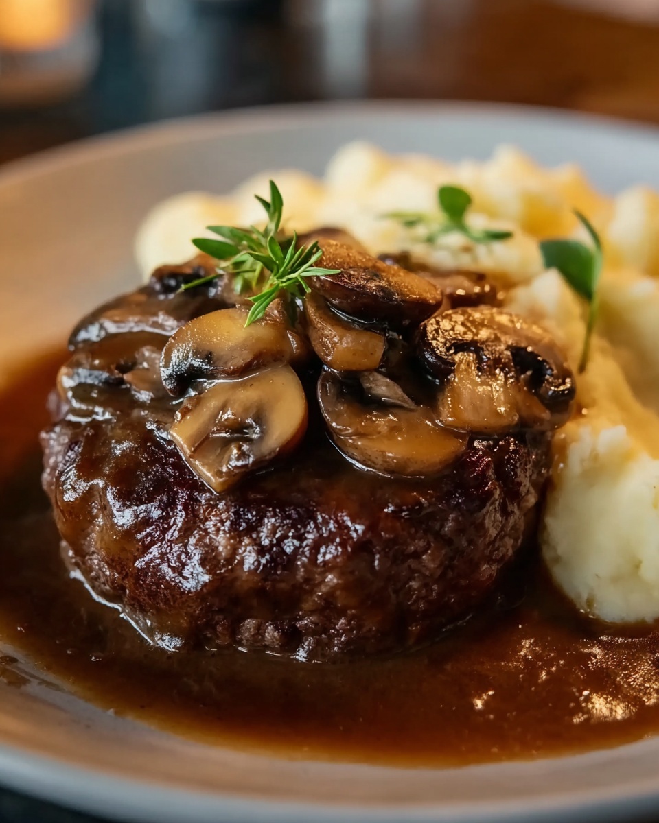 Salisbury Steak with Mushroom Gravy Recipe - Recipe Image