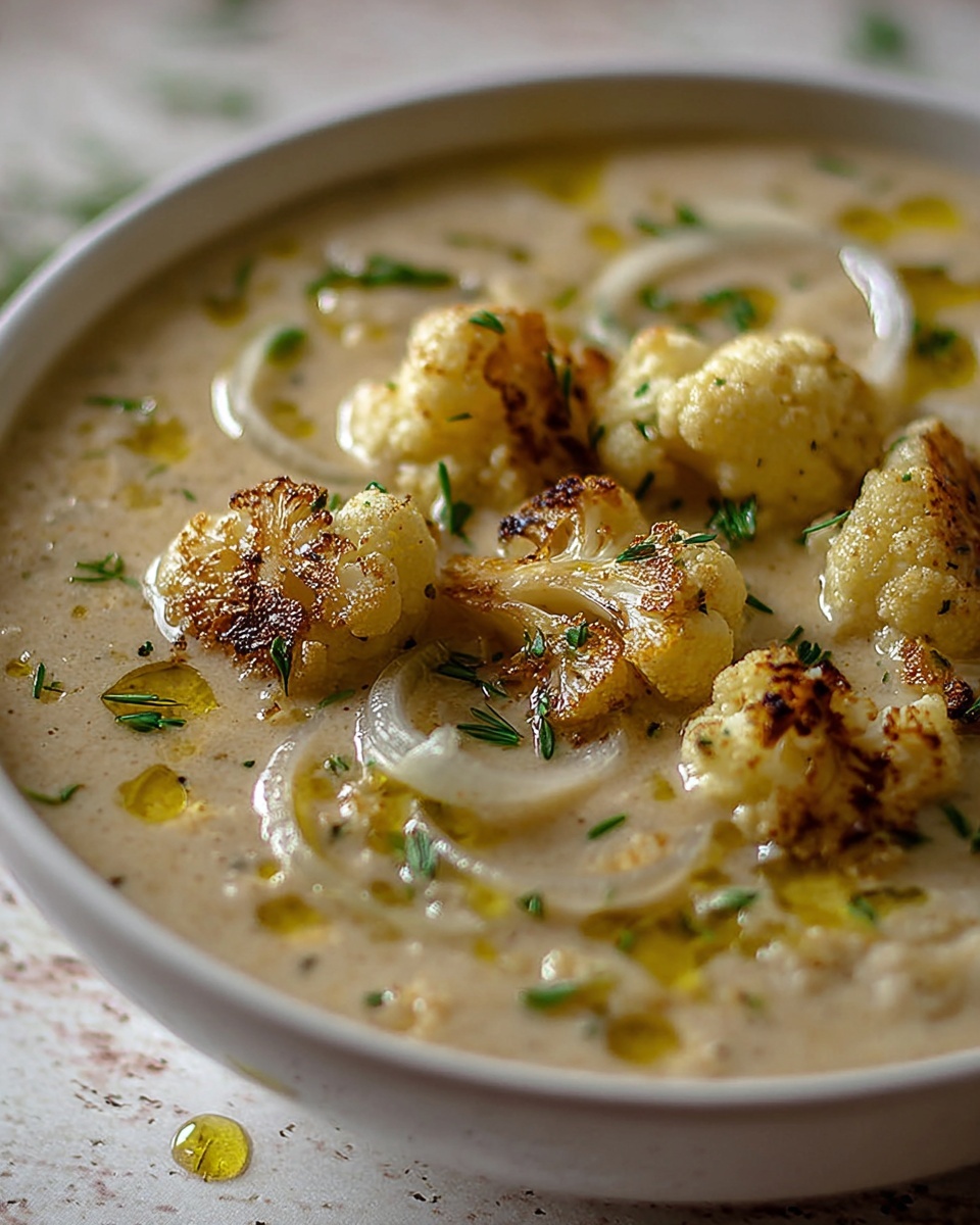 Mediterranean-Style Cauliflower Soup Recipe - Recipe Image
