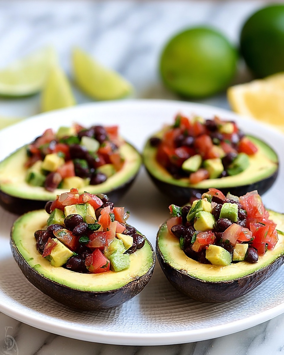 Cowboy Caviar Stuffed Avocados Recipe - Recipe Image