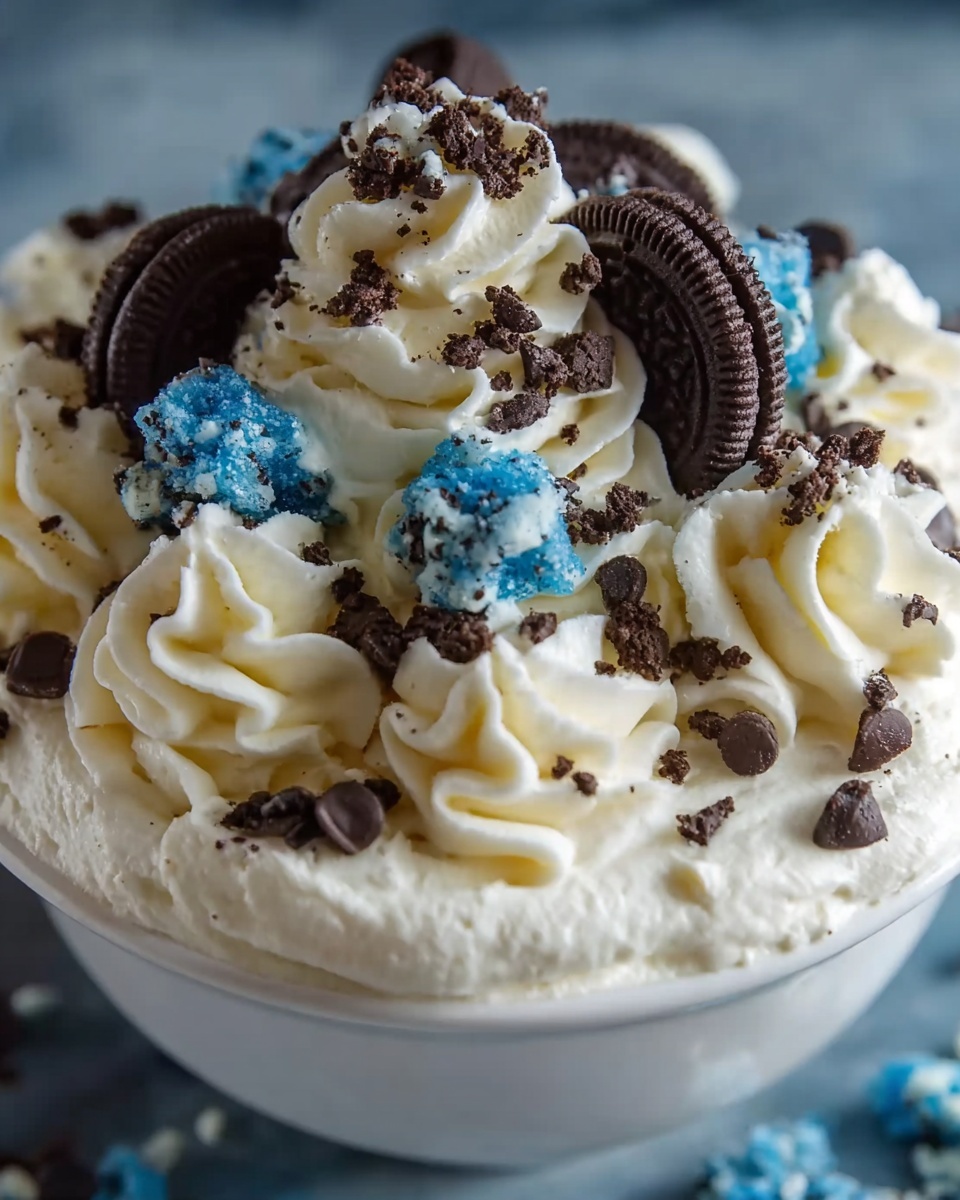 Cookie Monster Fluff Recipe - Recipe Image