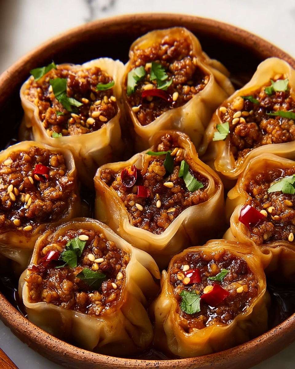 Spicy Beef Dumpling Rolls Recipe - Recipe Image