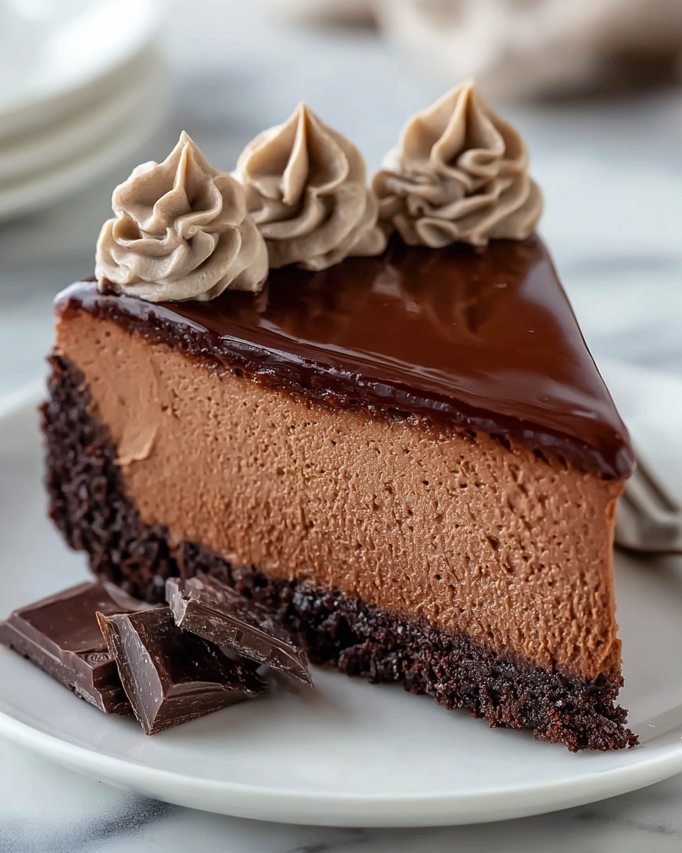 Keto Chocolate Cheesecake Recipe - Recipe Image