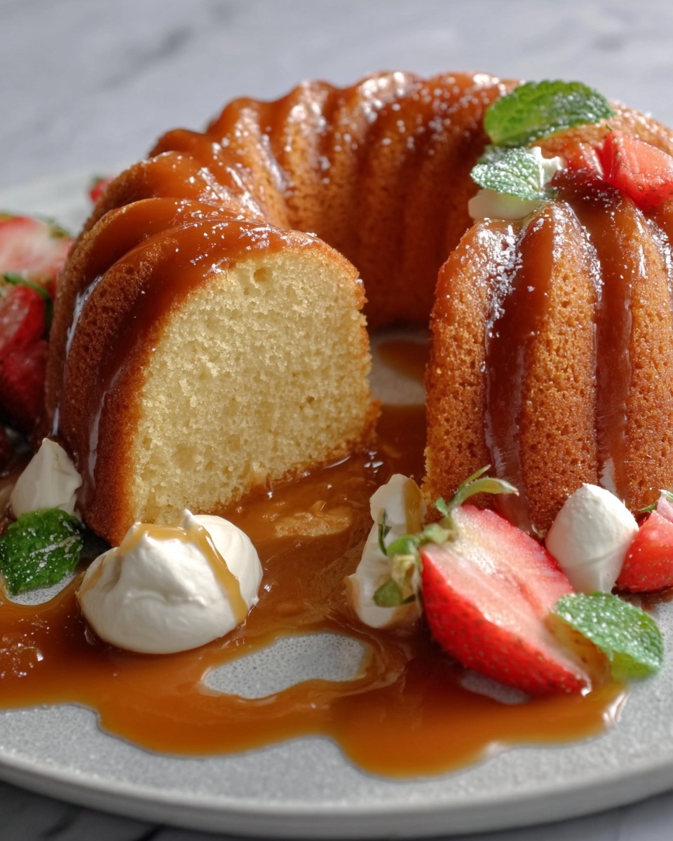 Salted Caramel Kentucky Butter Cake Recipe - Recipe Image