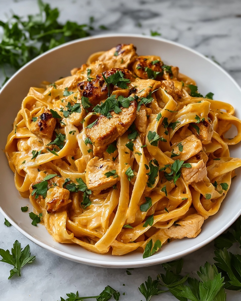 Cowboy Butter Chicken Linguine Recipe - Recipe Image
