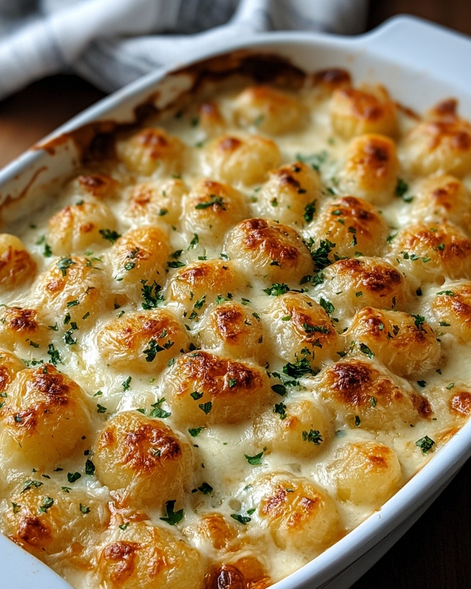 Chicken Alfredo Tater Tot Casserole Recipe - Recipe Image