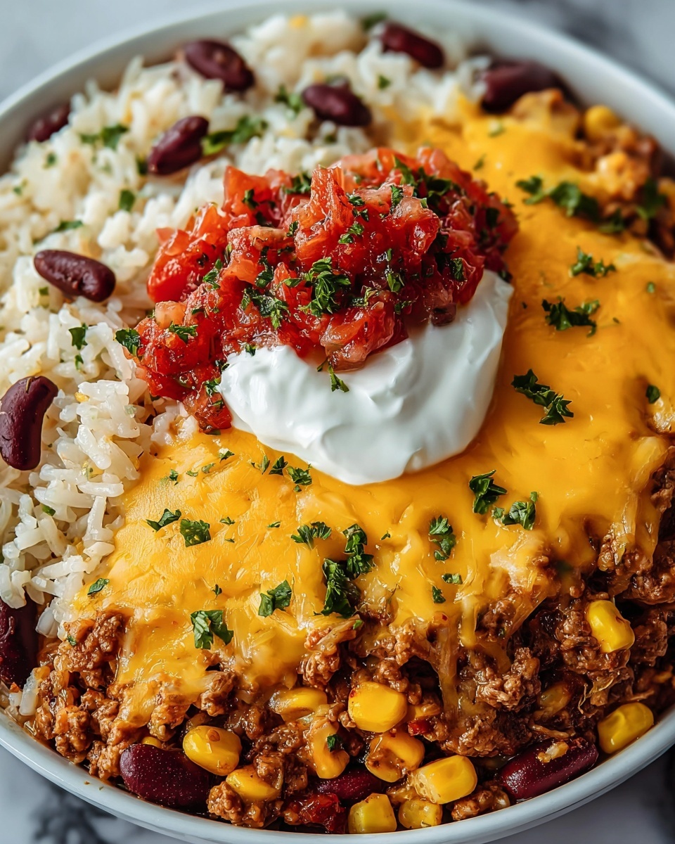 Easy One Pot Mexican Rice Casserole Recipe - Recipe Image