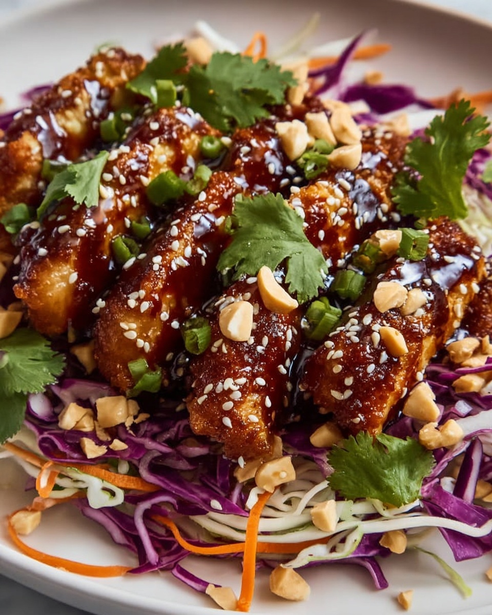 Crunchy Asian Sesame Chicken Salad Recipe - Recipe Image