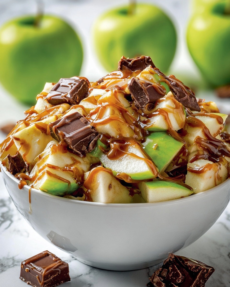 Snicker Apple Salad Dessert Recipe - Recipe Image