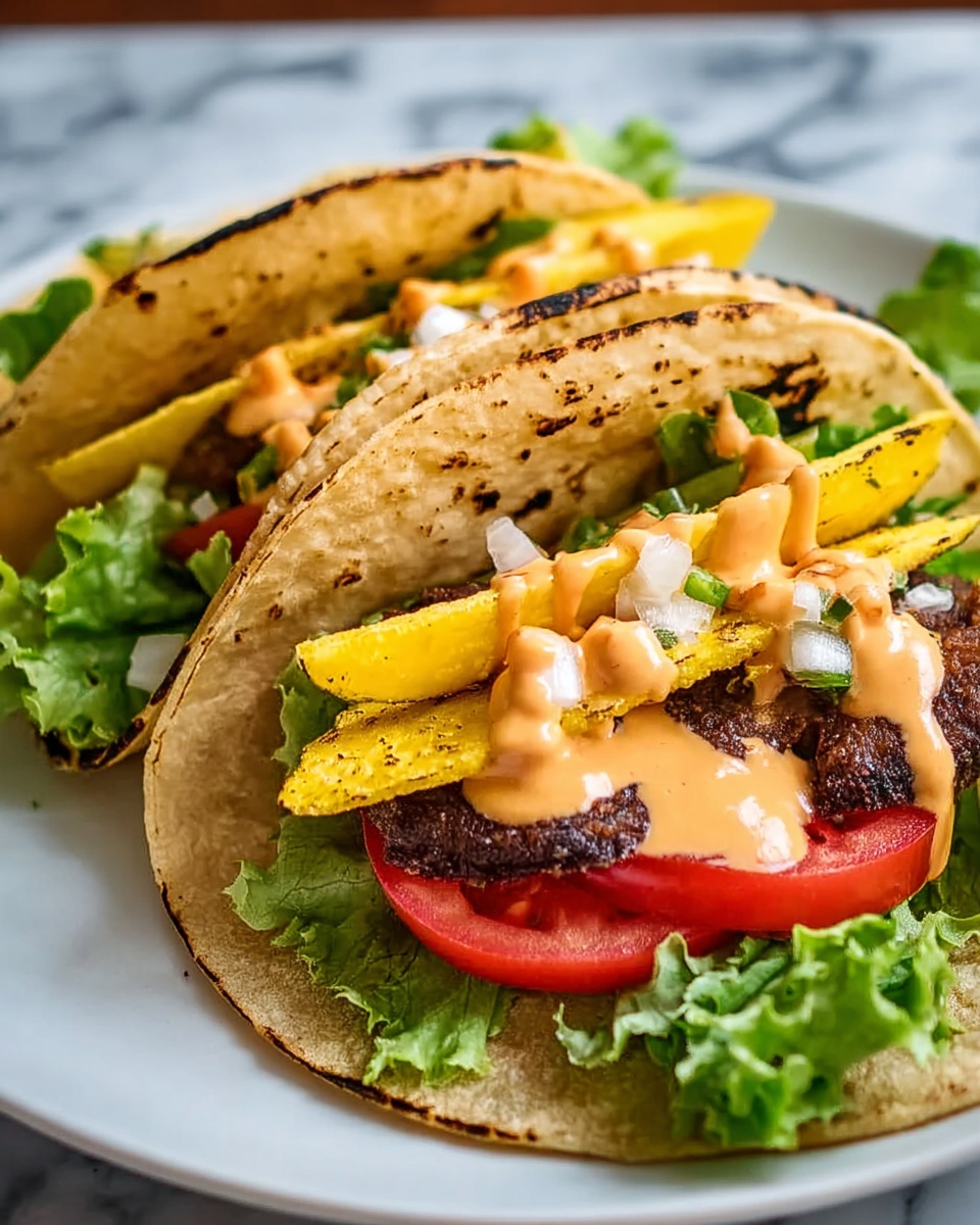 Big Mac Smash Burger Tacos Recipe - Recipe Image