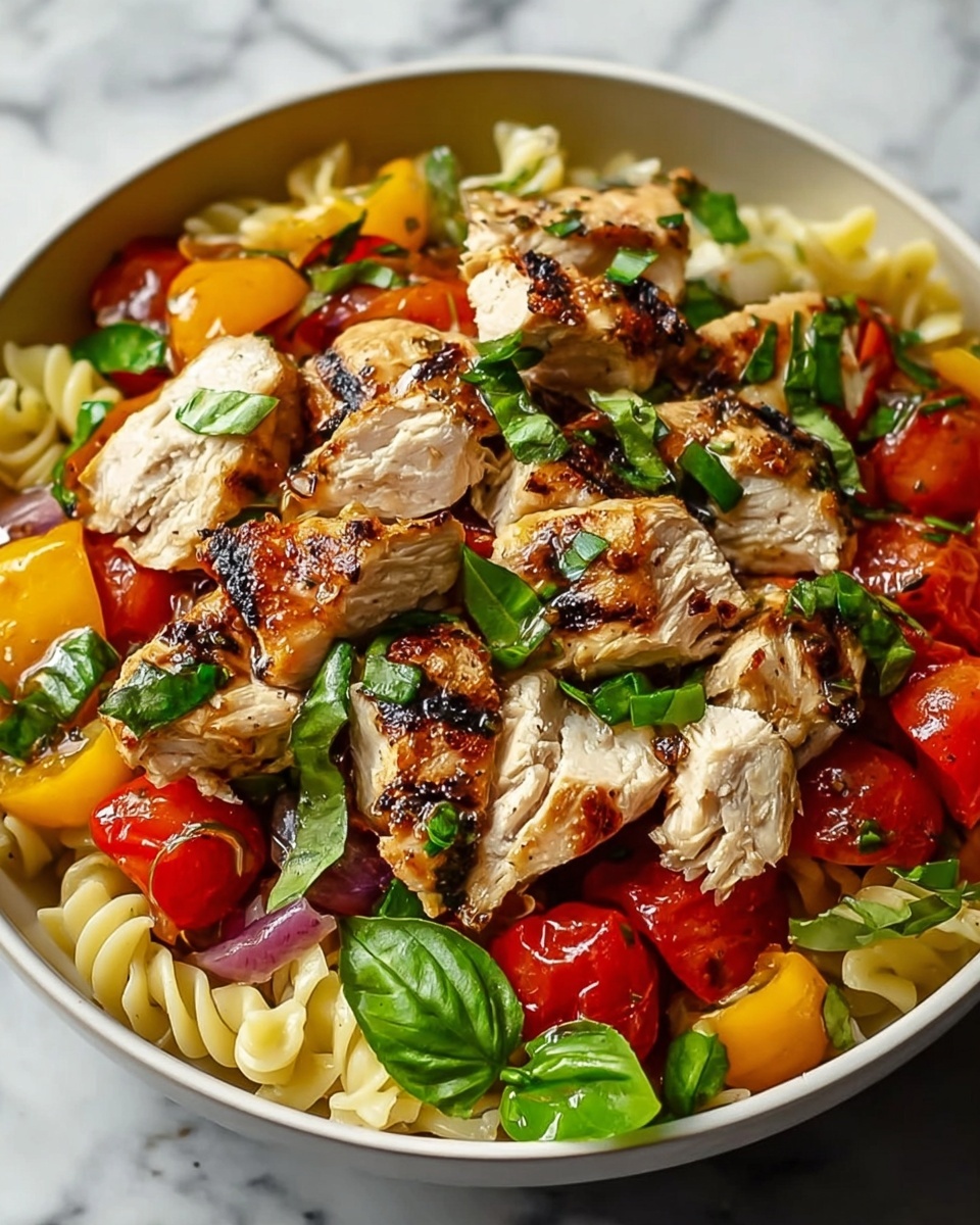 Mediterranean Chicken Pasta Salad Recipe - Recipe Image