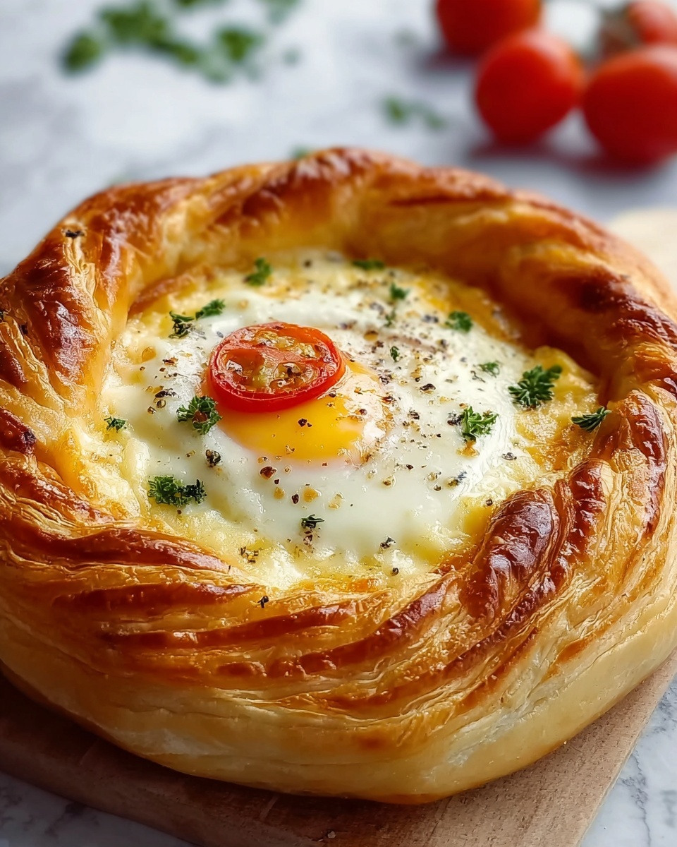 Egg & Cheese Stuffed Bazlama Bread Recipe - Recipe Image