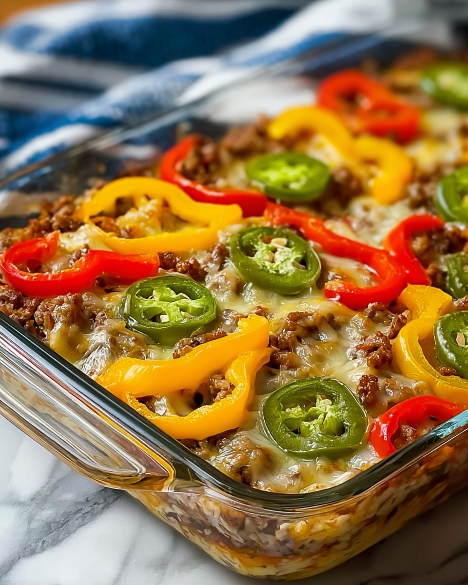 Southern Five Layer Beef Casserole Recipe - Recipe Image