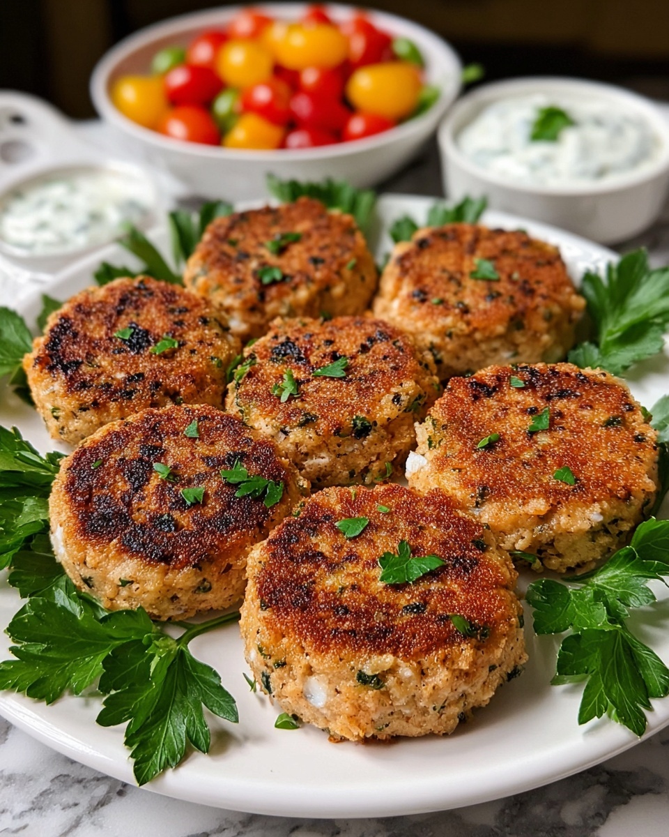 Mediterranean Chicken Patties Recipe - Recipe Image