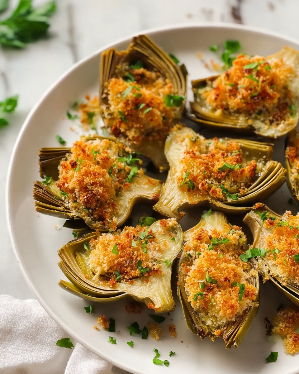 Crispy Parmesan Artichoke Hearts Recipe - Recipe Image