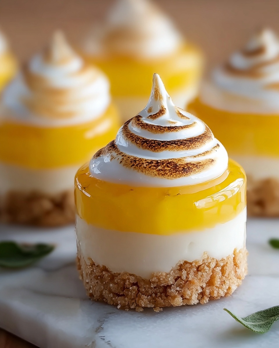Mini Lemon Meringue Cheesecakes Recipe - Recipe Image