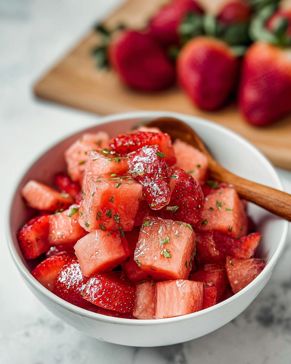 Strawberry Watermelon Salad: A Refreshing Summer Delight Recipe - Recipe Image