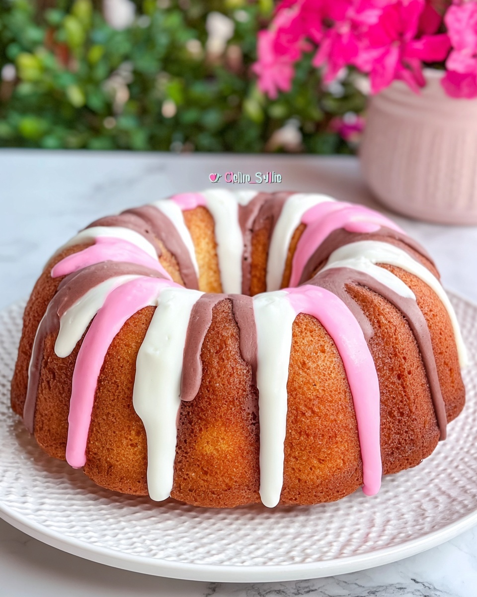 Neapolitan Pound Cake Recipe - Recipe Image
