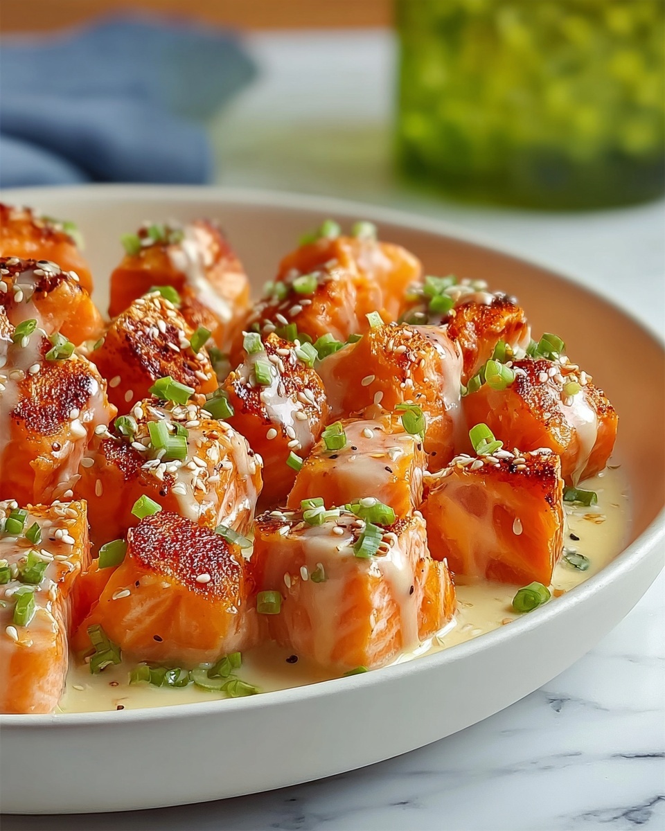 Crispy Spicy Salmon Bites Recipe - Recipe Image